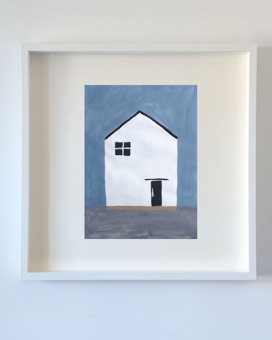 Casa minimalista 3 impressão emoldurada