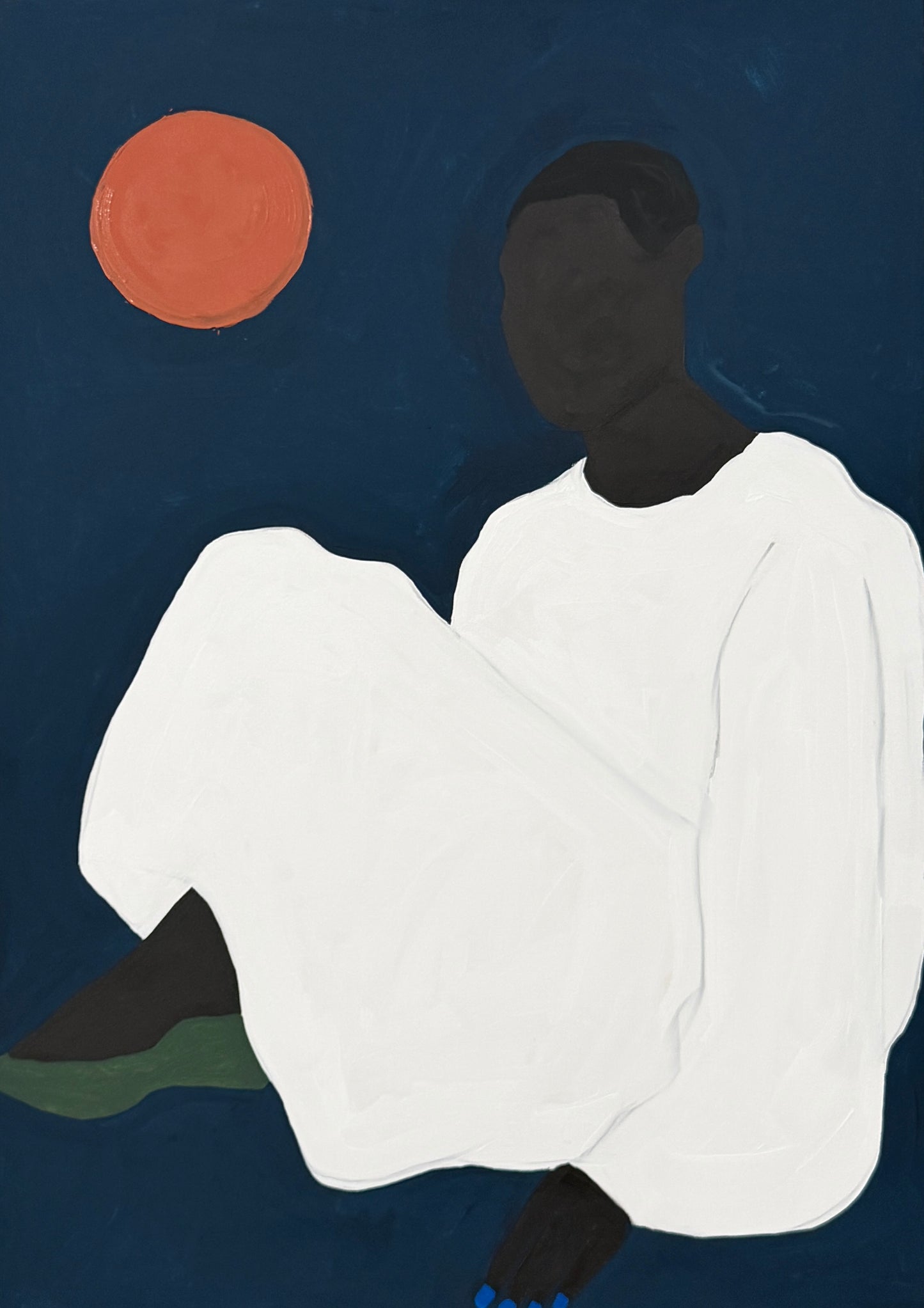 Pintura "Lua vermelha - 2026"