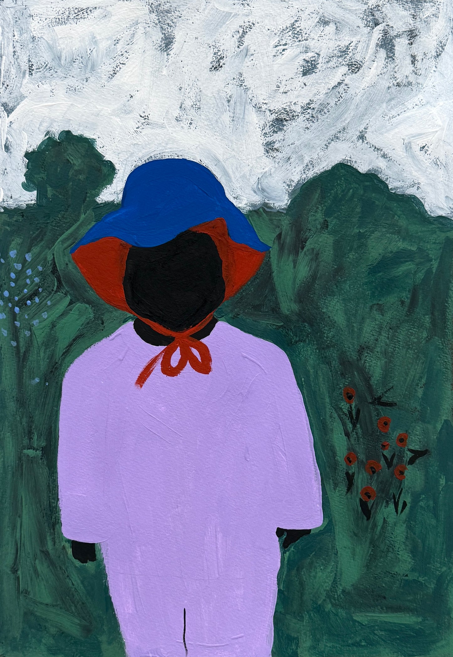 Pintura "Menina negra no campo - 2025"