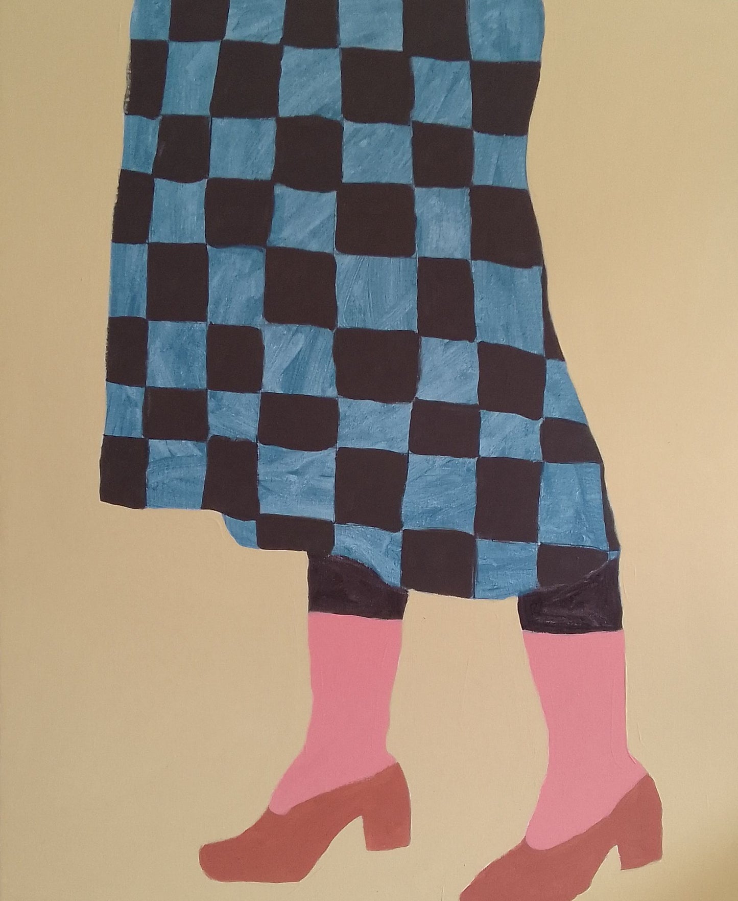 Pintura "Minha saia xadrez - 2023"