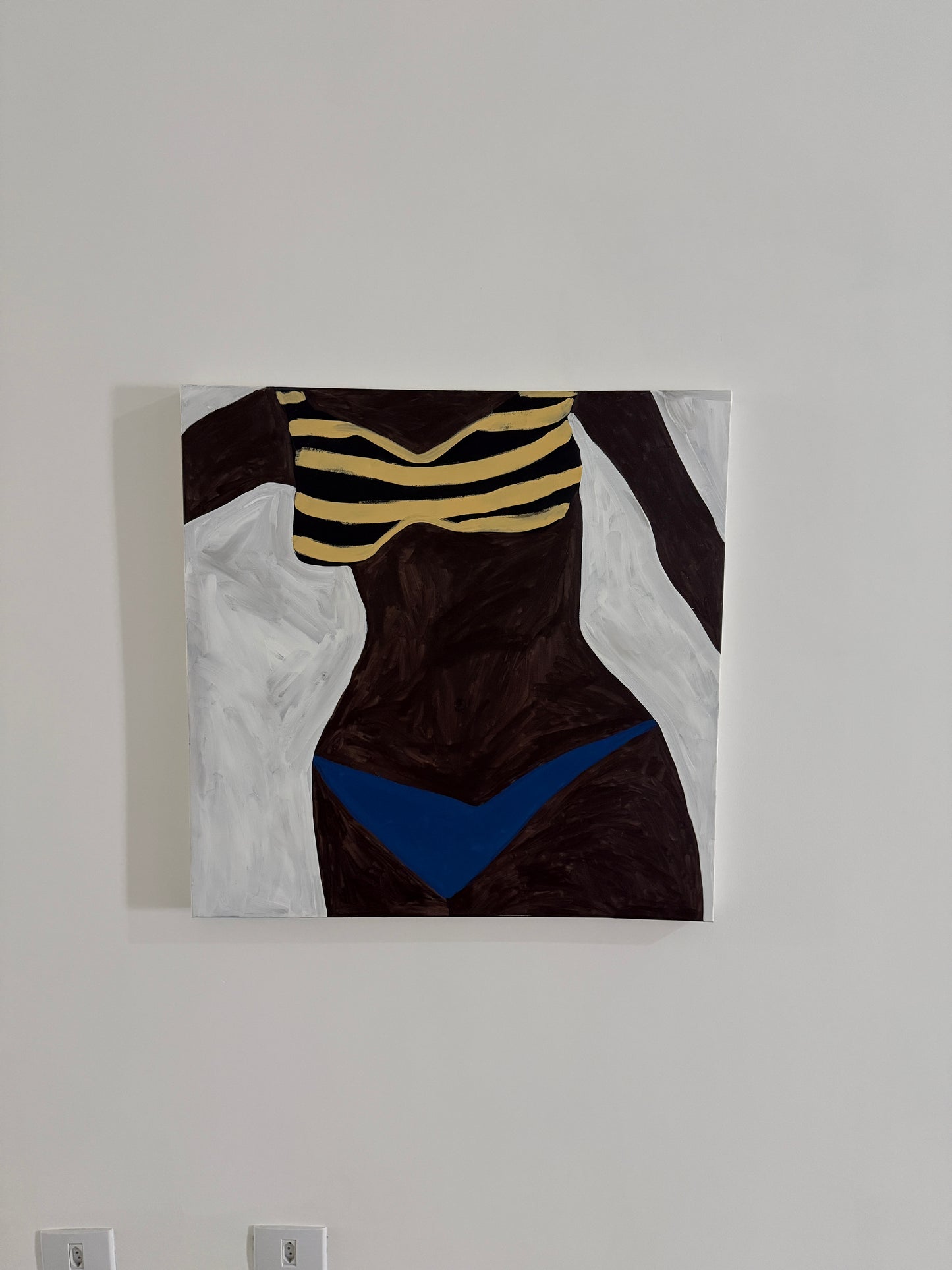 Pintura "Mulher preta do quadril largo - 2025"