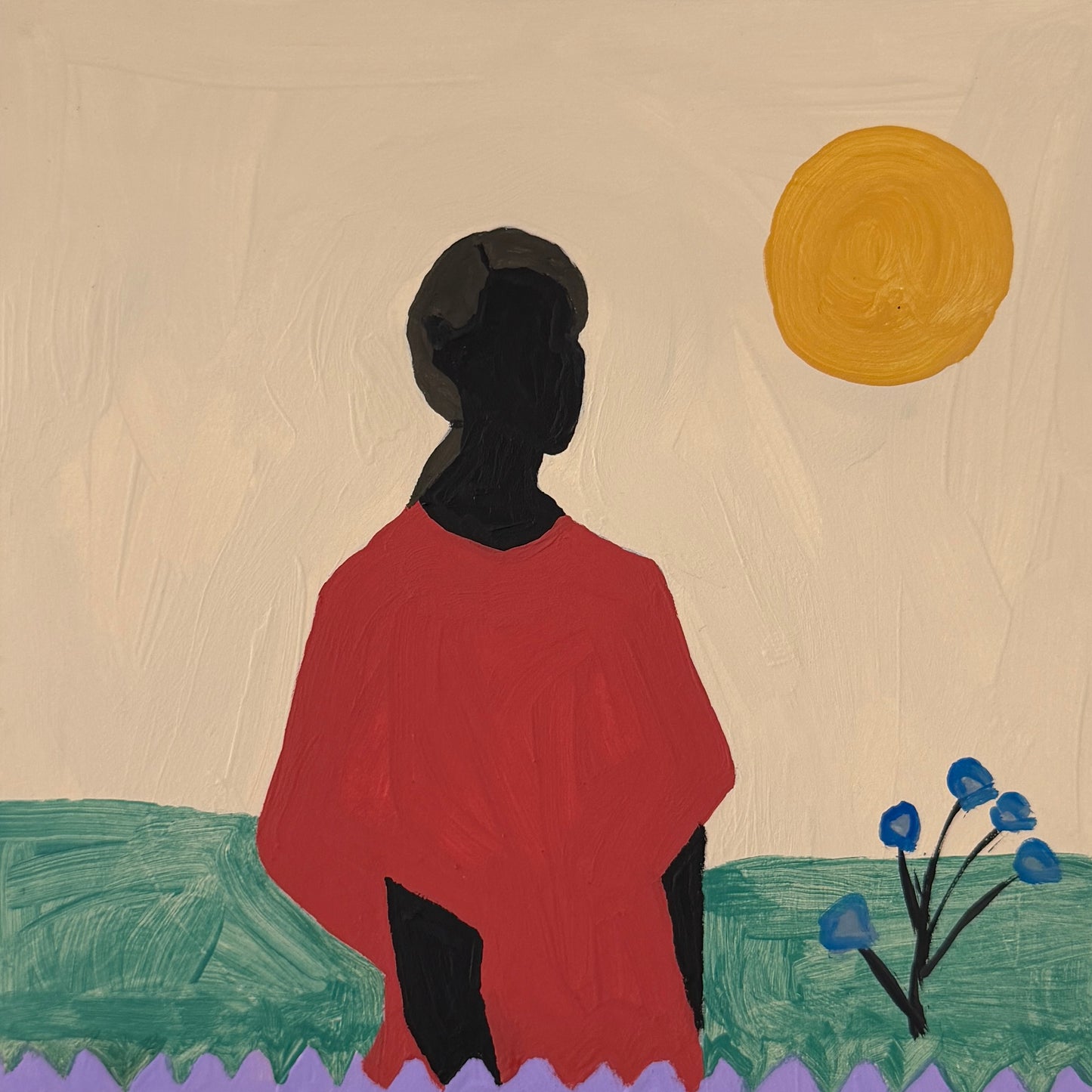 Pintura "No meu jardim tem flores azuis - 2026"