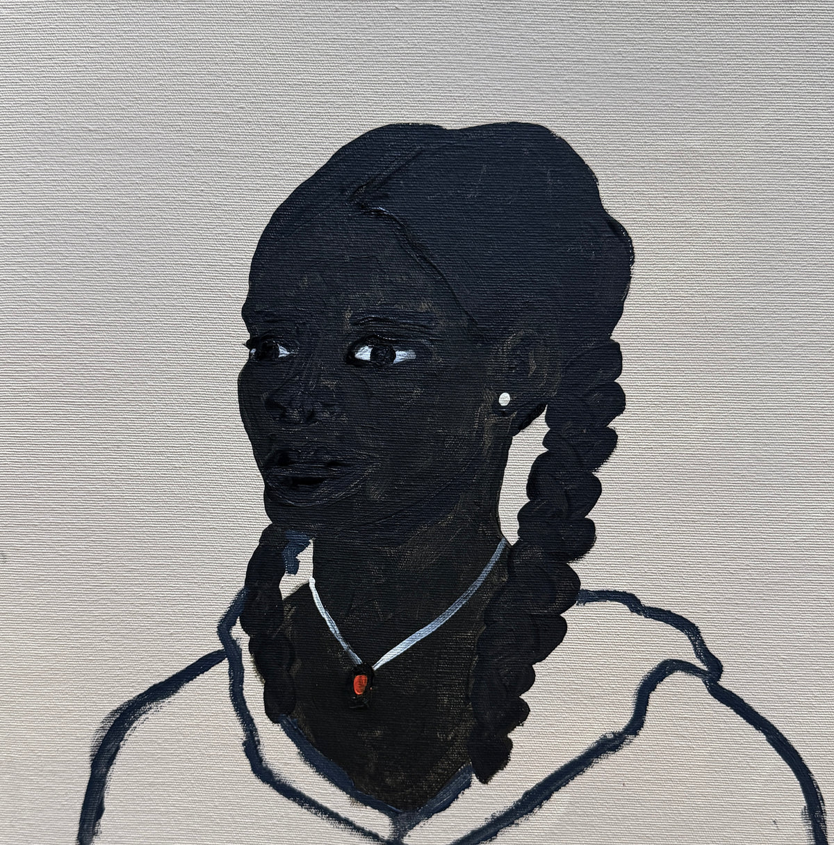 Pintura "Nossa historia com as tranças"