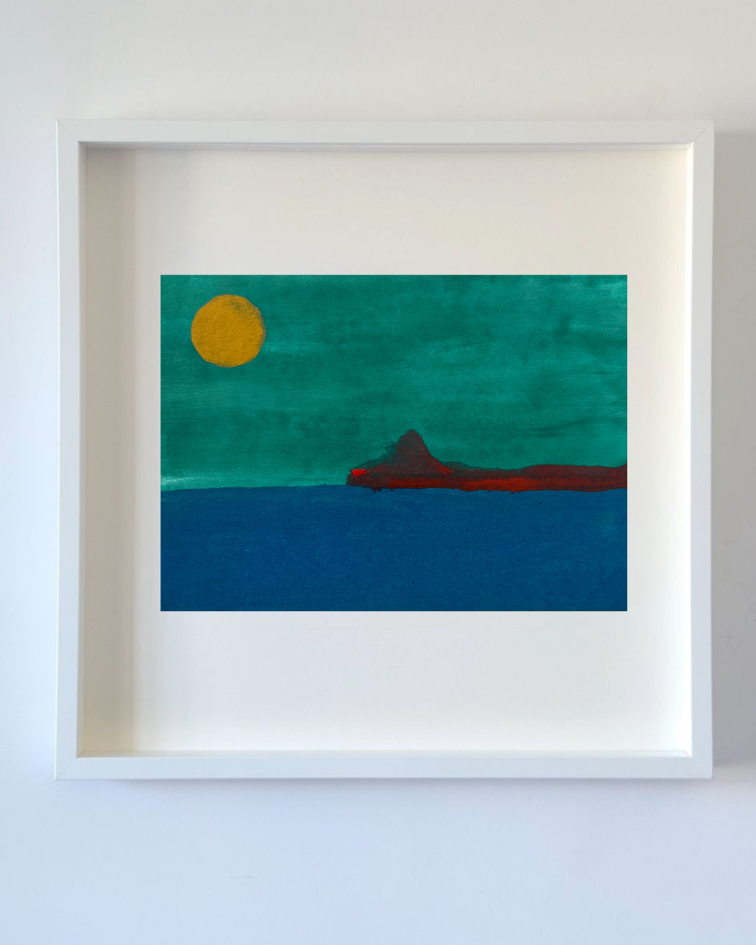 Oceano impressao emoldurada