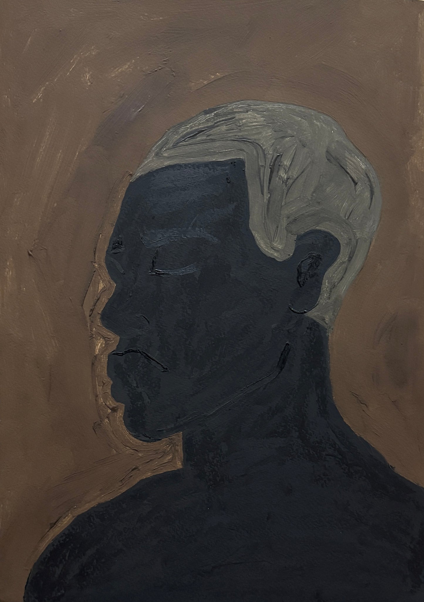 Pintura "Retrato de um homem preto - 2025"