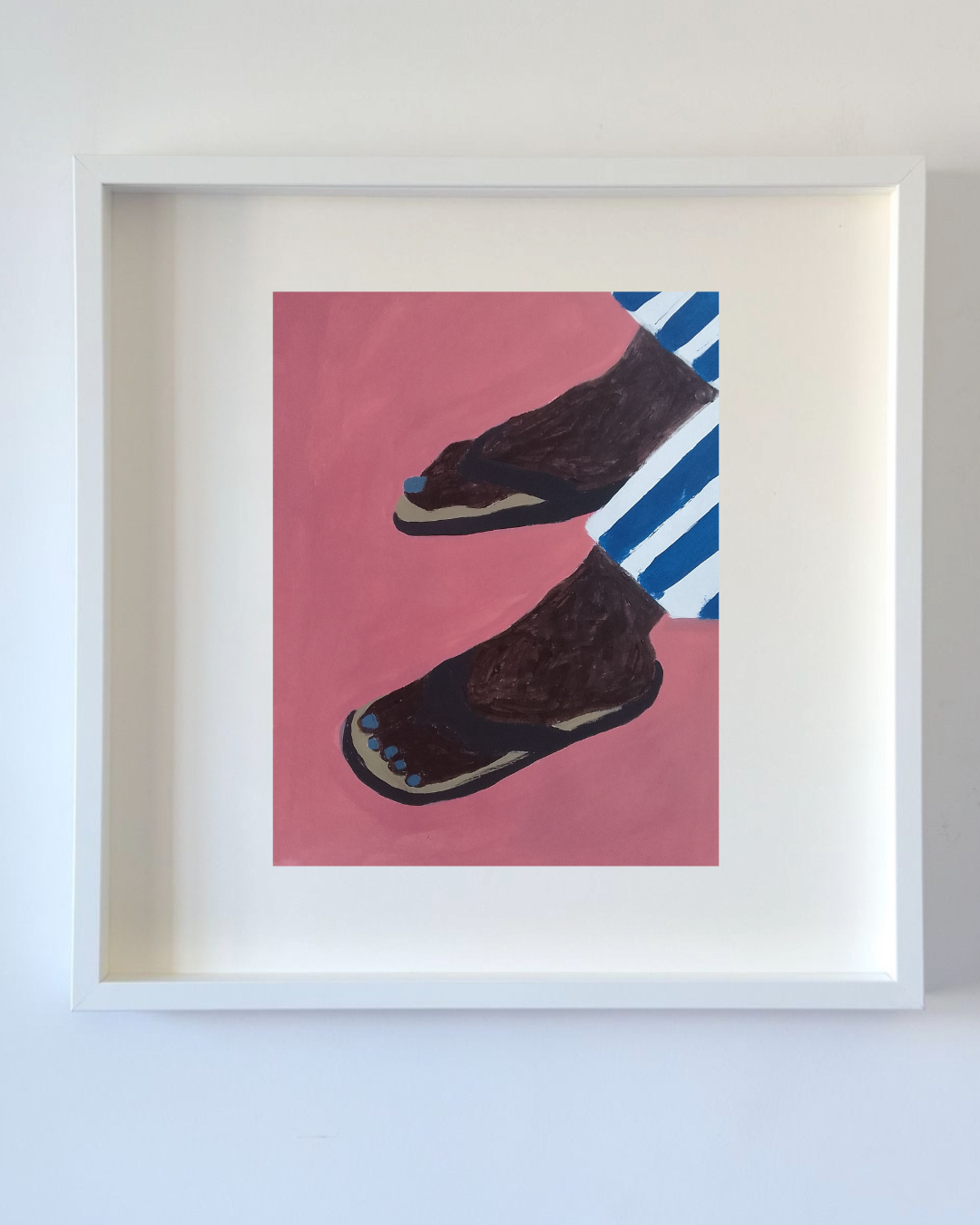 Seguir com fé e perseverança impressão emoldurada