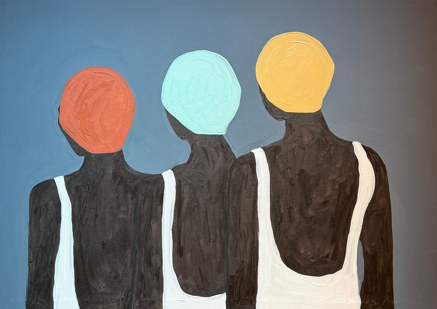 Trio de nadadoras - 2025 impresão fine art