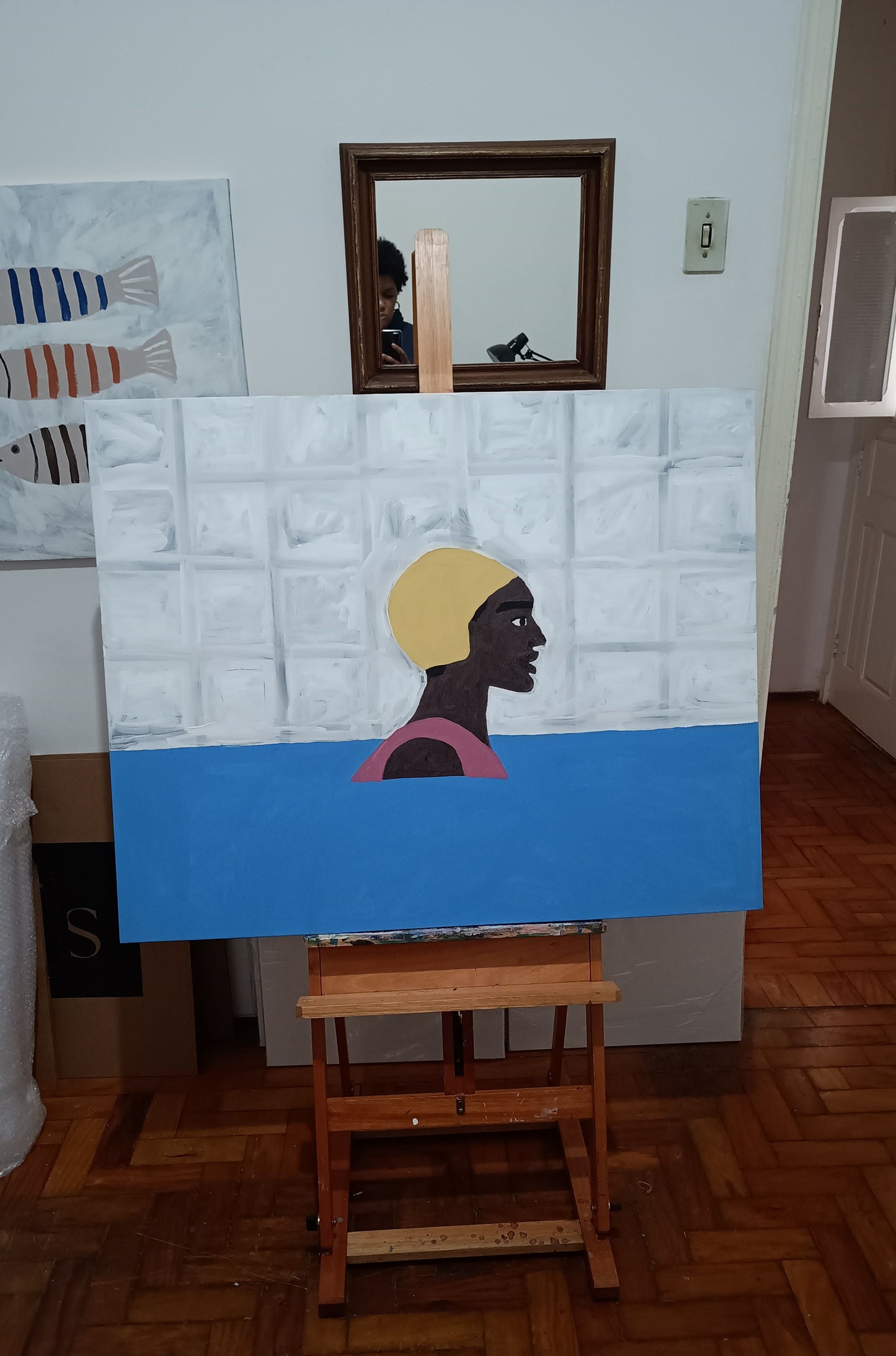 Pintura "A nadadora 3 - 2024"