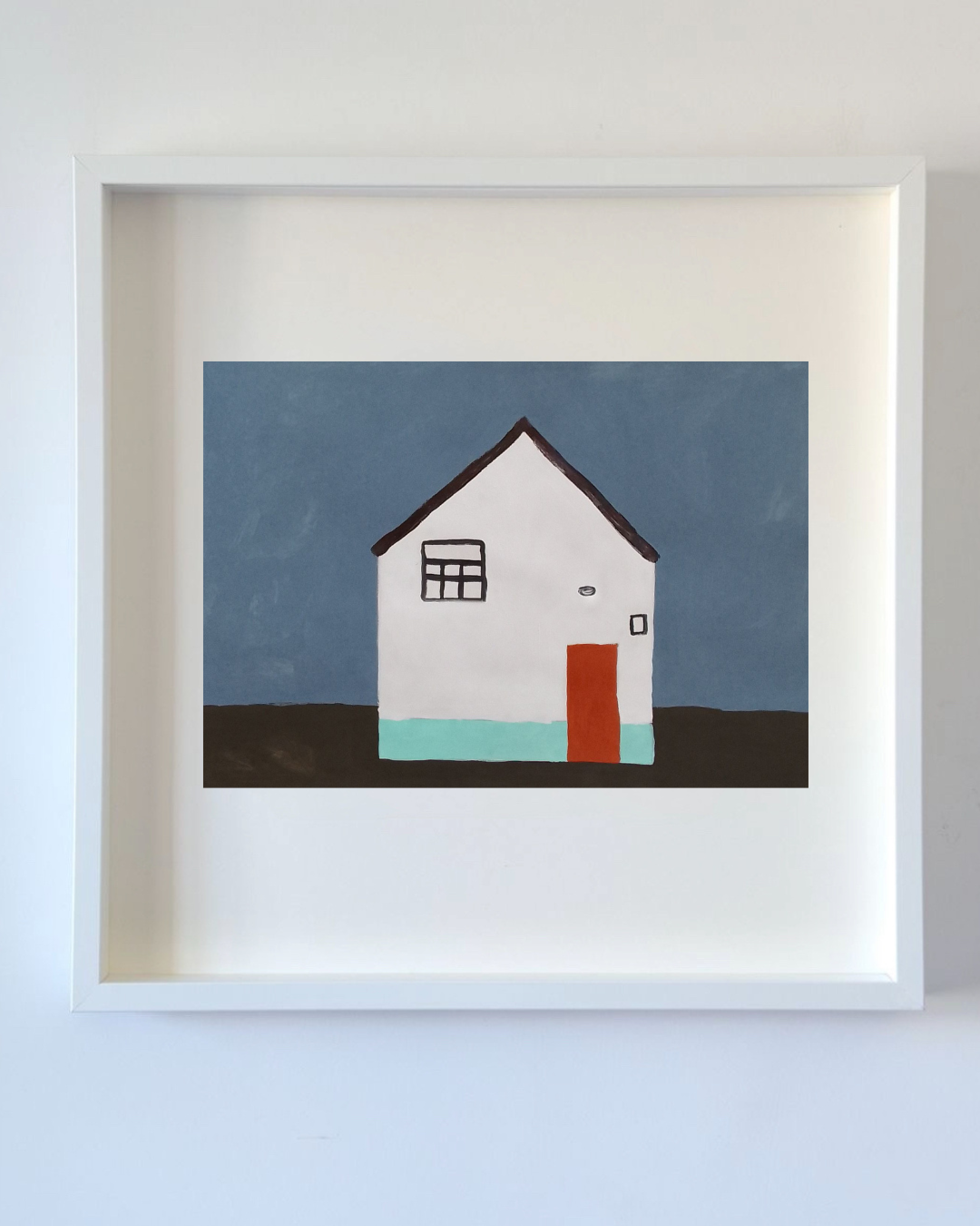 A casinha impressão emoldurada