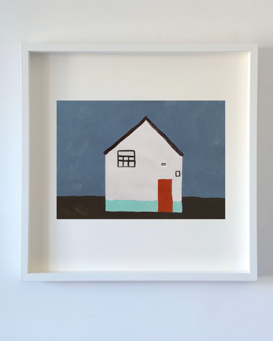 A casinha impressão emoldurada