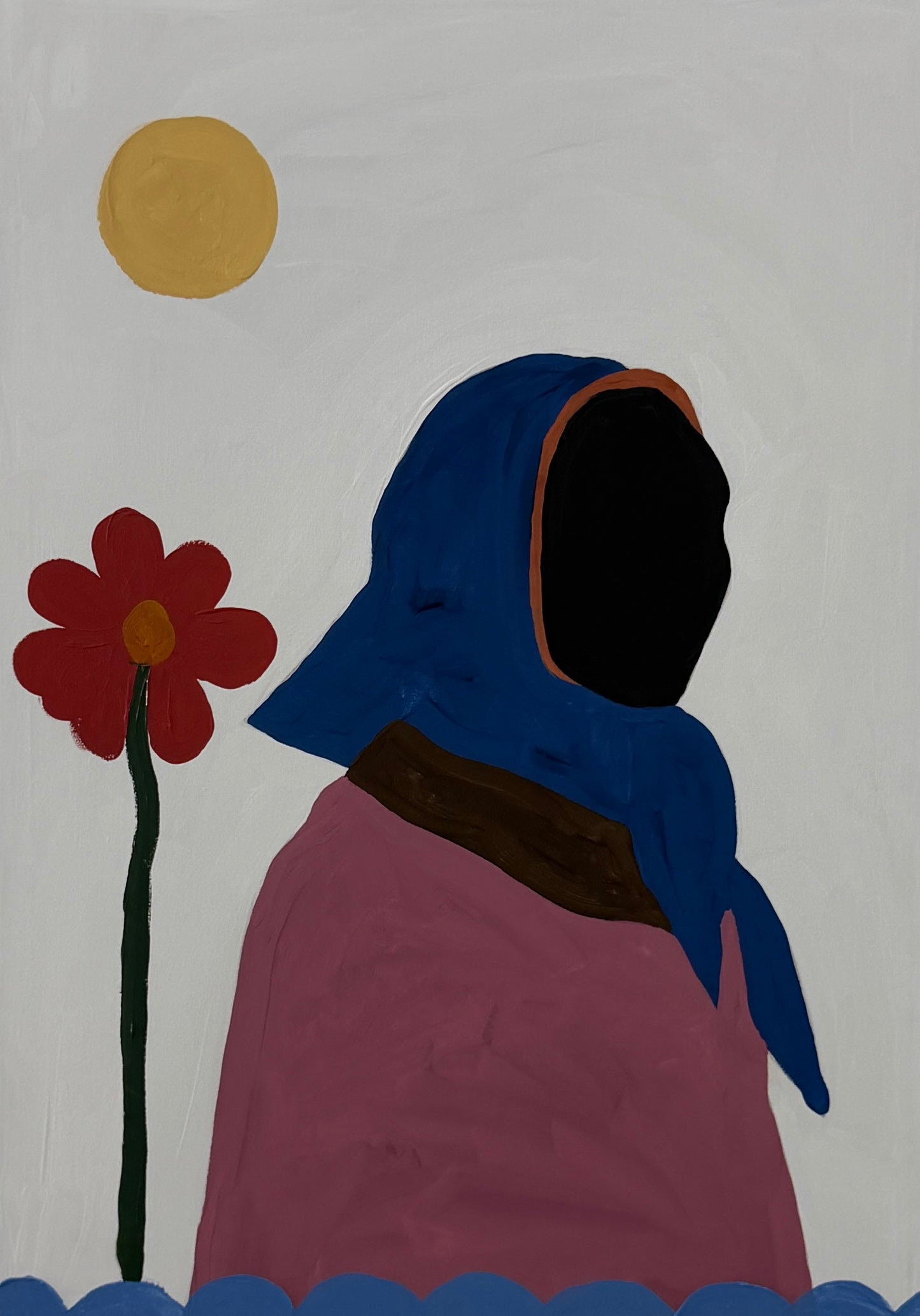 Pintura "Alice e a flor - 2026"