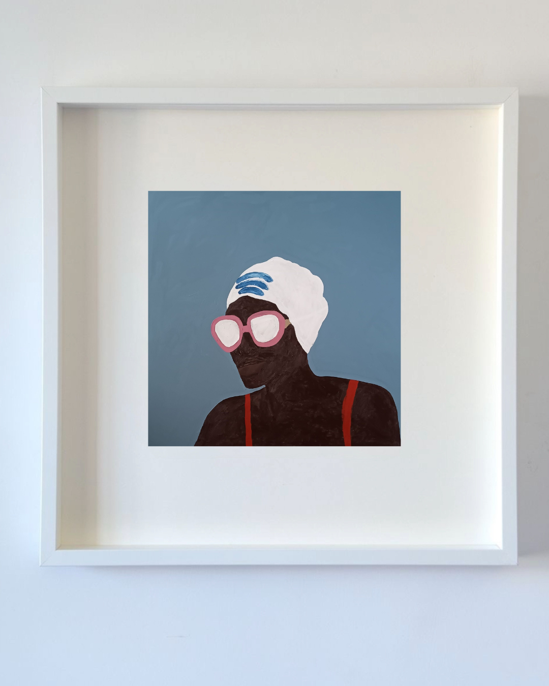 A nadadora 4 impressão emoldurada