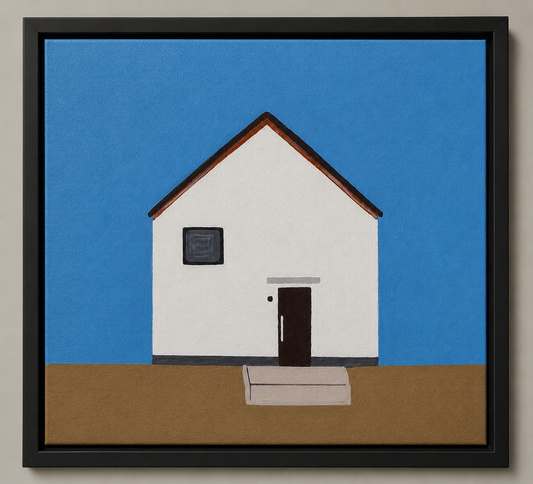 Casa minimalista - 2023 Tela emoldurada