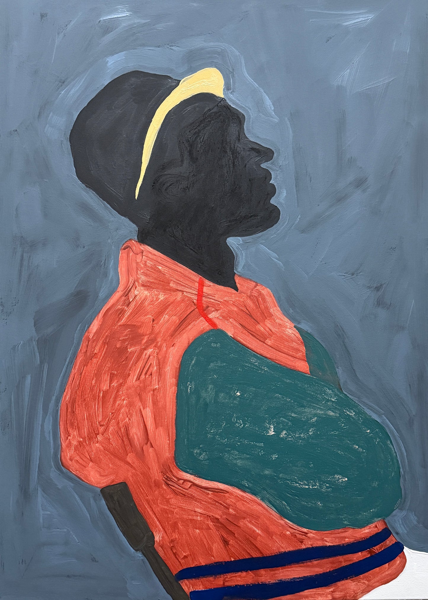 Pintura "Com minha jaqueta bomber - 2025"