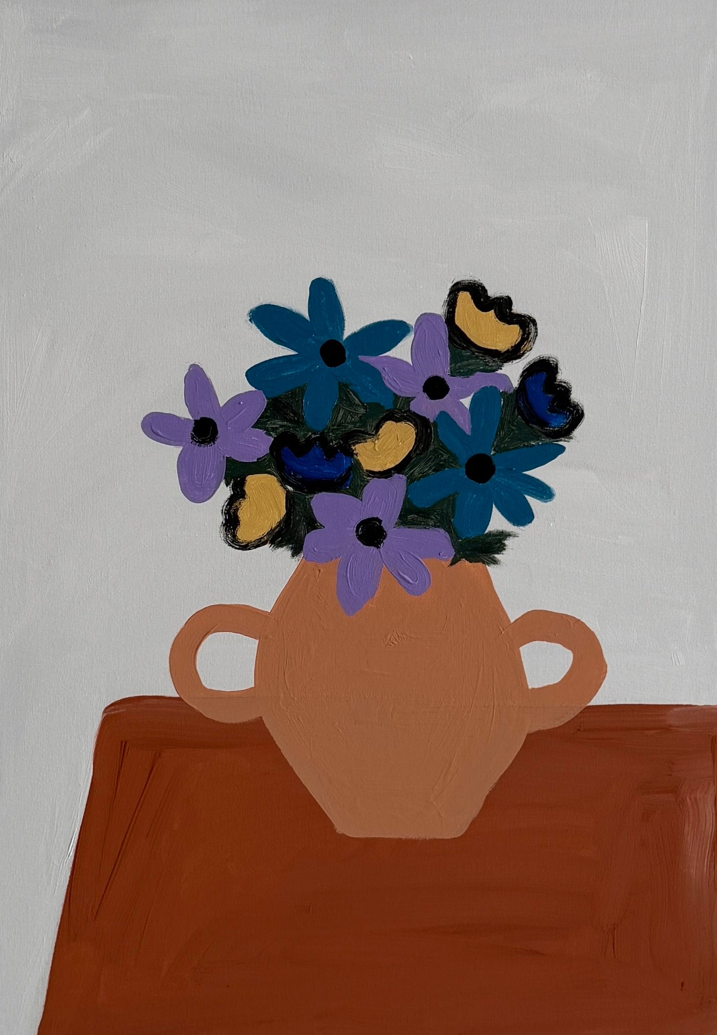 Pintura "Flores do meu jardim - 2026"