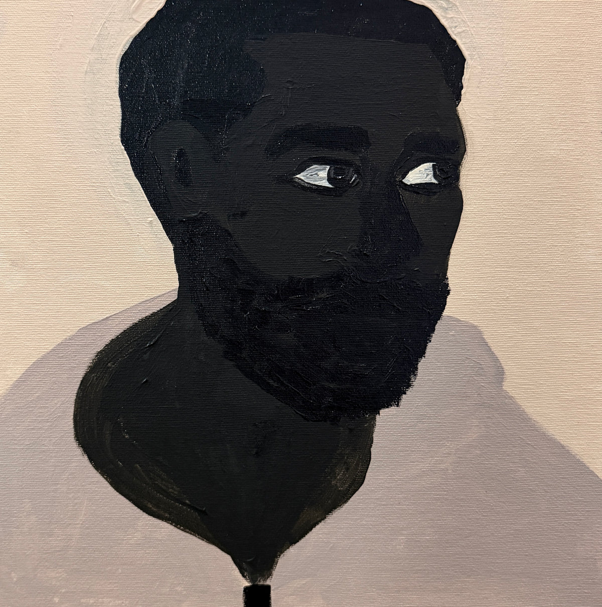 Pintura "Milton tem olhos grandes"