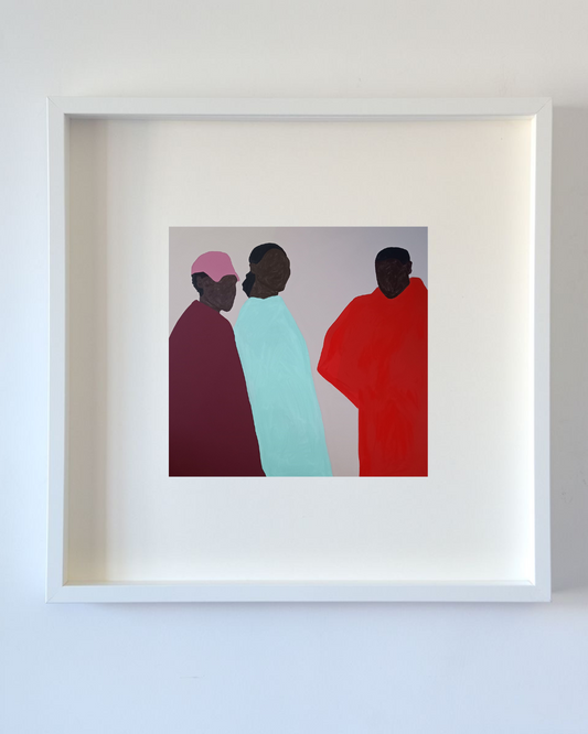 Irmandade preta impressão emoldurada