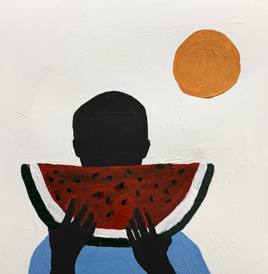 Pintura "João adora melância - 2026"