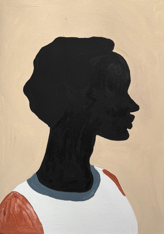 Pintura "Jovem preta - 2025"