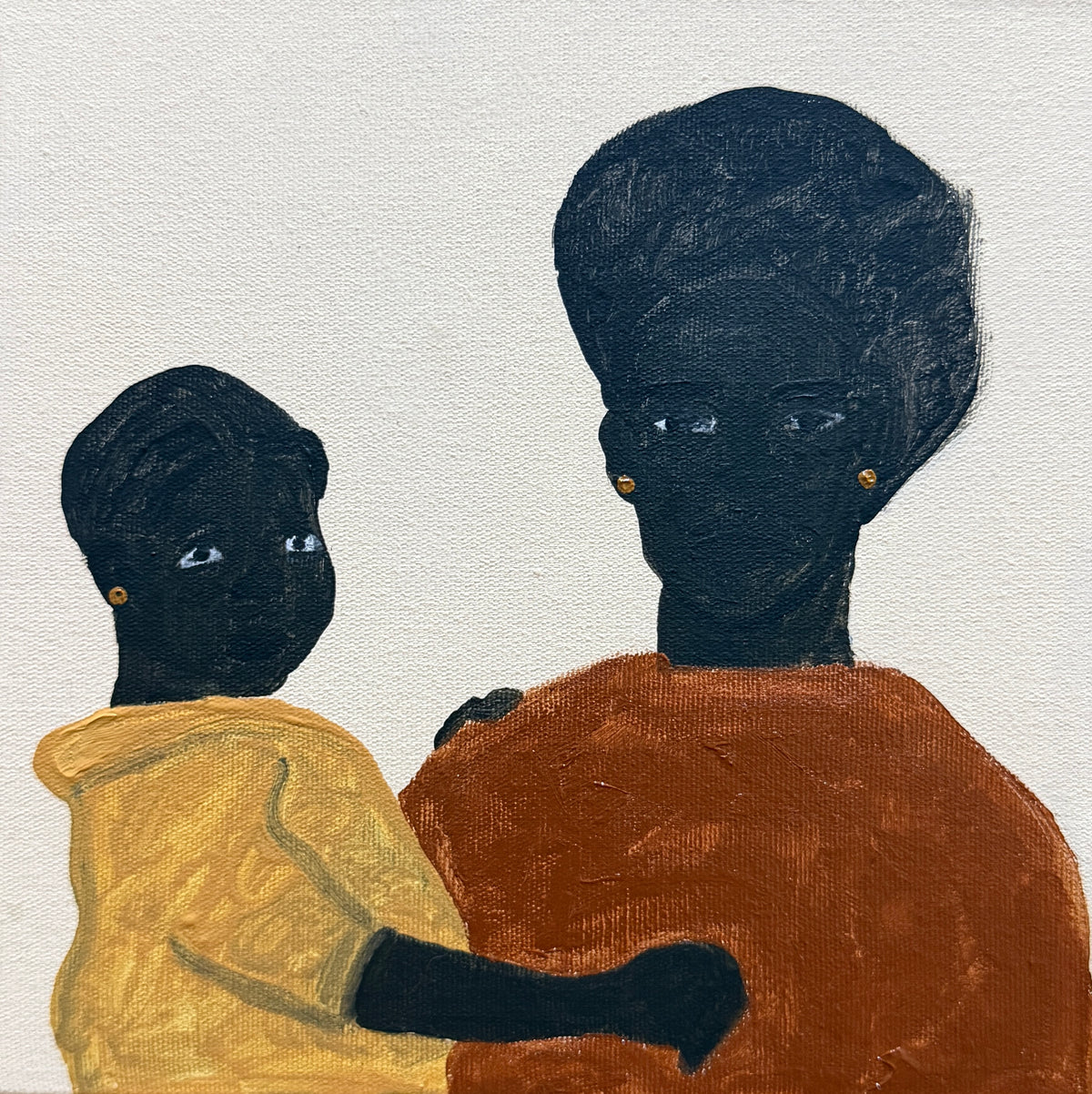 Pintura "Lembranças com mamãe"
