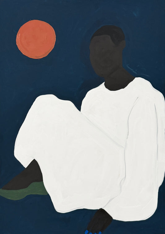 Pintura "Lua vermelha - 2026"