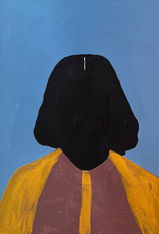 Pintura "Mulher de amarelo - 2025"