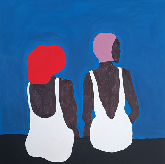 Mulheres pretas de maiô - 2024 Impressão fine art