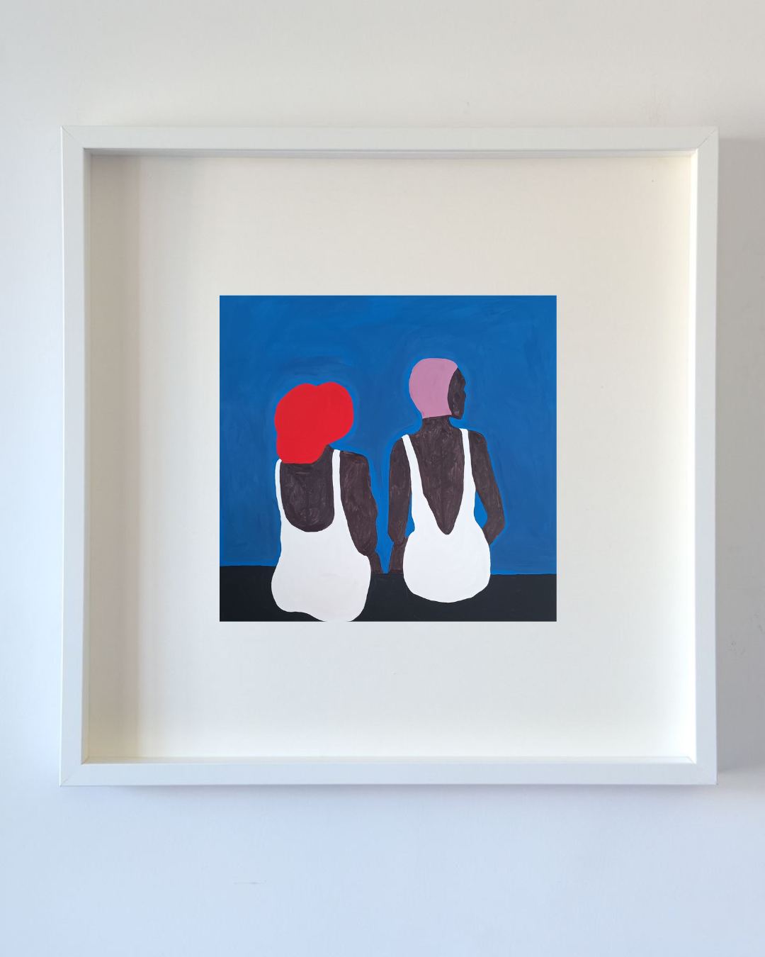 Mulheres pretas de maiô impressão emoldurada