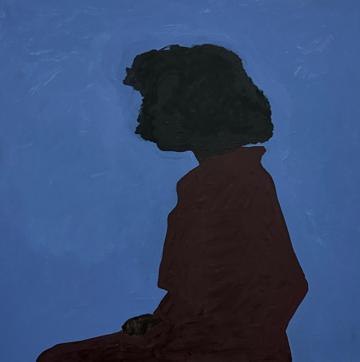 Pintura "Mulher preta de cabelo chanel"