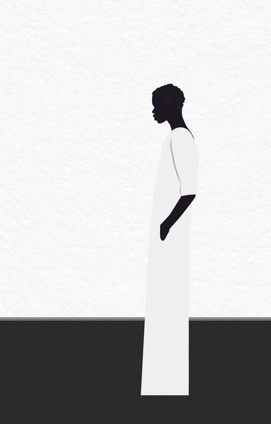 Mulher solitária - 2020 Impressão fine art