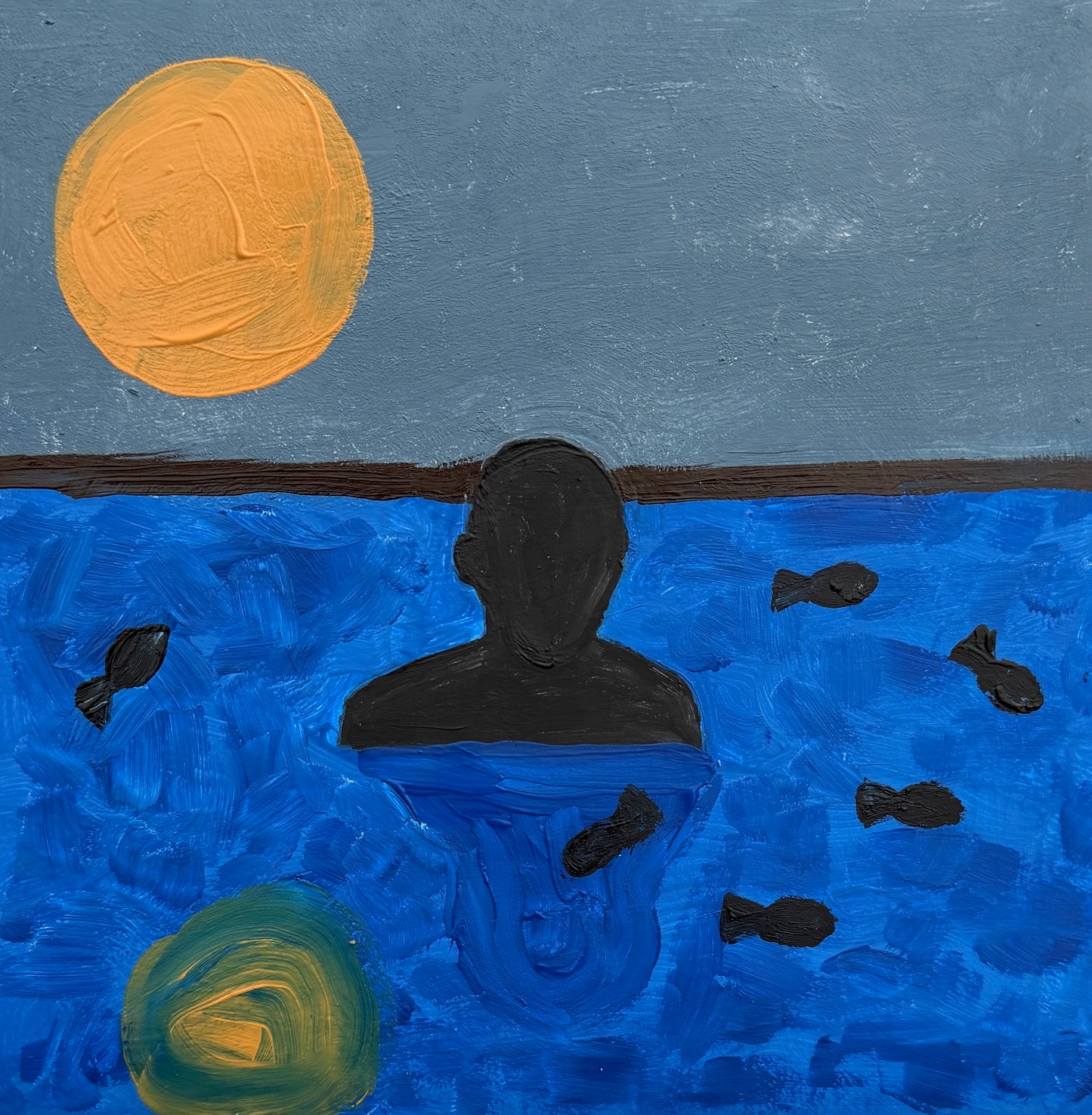 Pintura "O menino e o mar - 2026"