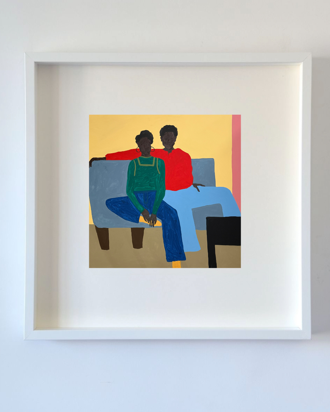 Perpetuar nossa cor 2 impressão emoldurada