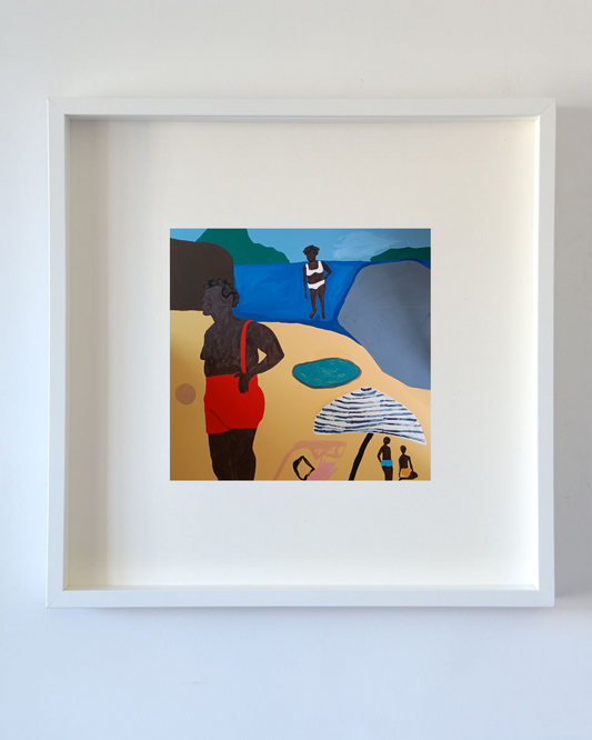 Sobre poder usufruir de uma vida boa impressão emoldurada