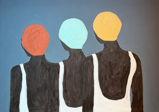 Trio de nadadoras - 2025 impresão fine art