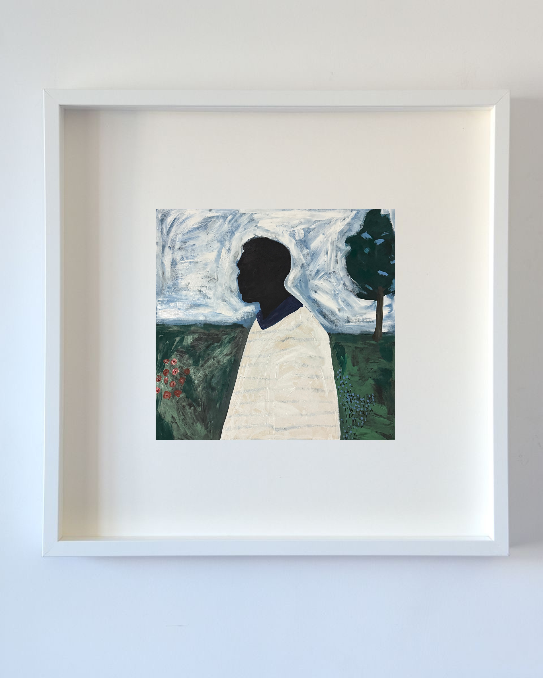 Vida longa ao homem preto impressão emoldurada