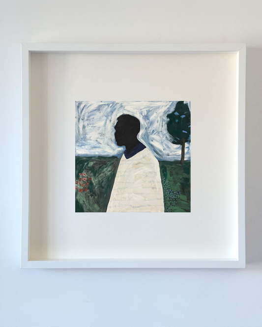 Vida longa ao homem preto impressão emoldurada